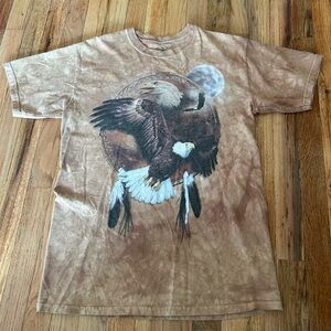 The Mountain Bald Eagle Native American Indigenous Graphic T Shirt Y2K Western